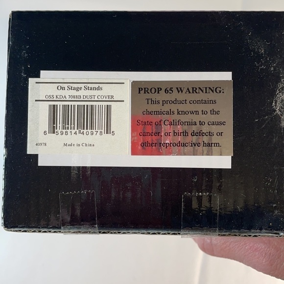 Keyboard Cover On-Stage KDA7088 88-key Keyboard Dust Cover - Black - Picture 9 of 9